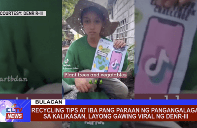 Recycling tips at iba pang paraan ng pangangalaga sa kalikasan, layong gawing viral ng DENR-III