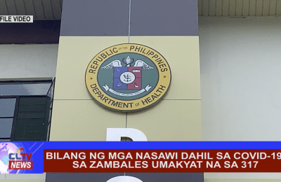 Bilang ng mga nasawi dahil sa covid-19 sa Zambales umakyat na sa 317