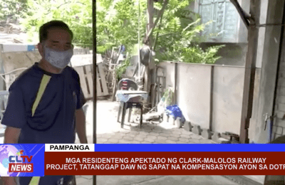 Mga residenteng apektado ng Clark-Malolos Railway Project, tatanggap daw ng sapat na kompensasyon ayon sa DOTR