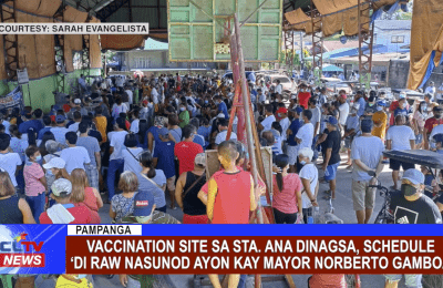 Vaccination Site sa Sta. Ana dinagsa, schedule ‘di raw nasunod ayon kay Mayor Norberto Gamboa