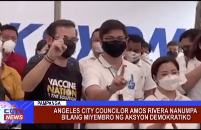 Angeles City Councilor Amos Rivera nanumpa bilang miyembro ng Aksyon Demokratiko