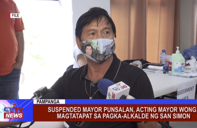 Suspended Mayor Punsalan, Acting Mayor Wong, magtatapat sa pagka-alkalde ng San Simon