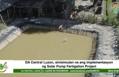 DA Central Luzon, sinisimulan na ang implementasyon ng Solar Pump Fertigation Project | Agri-Balita Central Luzon