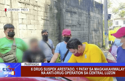 6 drug suspek arestado, 1 patay sa magkakahiwalay na anti-drug operation sa Central Luzon