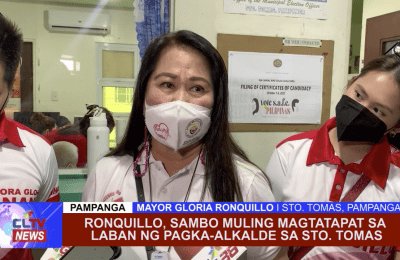 Ronquillo, Sambo muling magtatapat sa laban ng pagka-alkalde sa Sto. Tomas