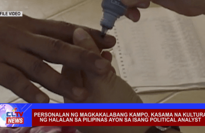 Personalan ng magkakalabang kampo, kasama na kultura ng halalan sa Pilipinas ayon sa isang political analyst