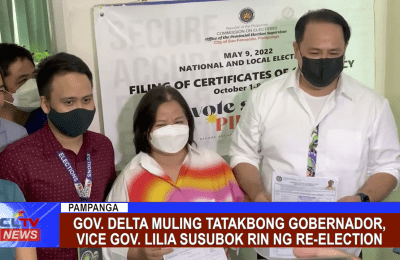 Gov. Delta muling tatakbong gobernador, VG Lilia susubok rin ng re-election