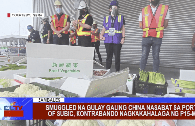 Smuggled na gulay galing China nasabat sa Port of Subic, kontrabando nagkakahalaga ng P15-M