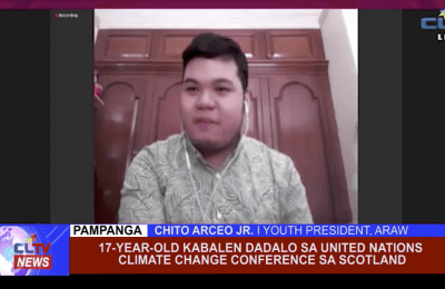 17-year-old kabalen  dadalo sa United Nations Climate Change conference sa Scotland