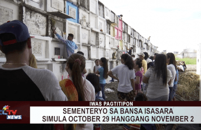 Sementeryo sa bansa isasara simula October 29 hanggang November 2