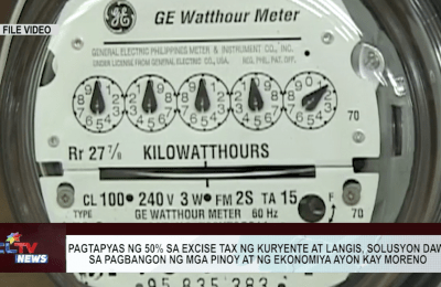 Pagtapyas ng 50% sa excise tax ng kuryente at langis, solusyon daw sa pagbangon ng mga pinoy at ng ekonomiya ayon kay Moreno