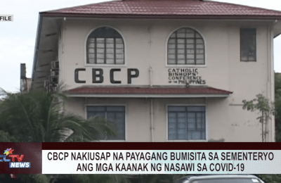 CBCP nakiusap na payagang bumisita sa sementeryo ang mga kaanak ng nasawi sa COVID-19