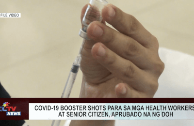 COVID-19 booster shots para sa mga health workers at senior citizen, aprubado na ng DOH