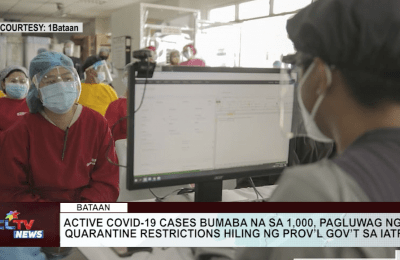 Active COVID-19 cases bumaba na sa 1,000, pagluwag ng quarantine restrictions hiling ng prov’l gov’t sa IATF