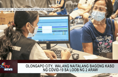 Olongapo City,  walang naitalang bagong kaso ng COVID-19 sa loob ng 2 araw