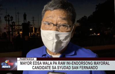 Mayor EDSA wala pa raw ini-endorsong mayoral candidate sa Syudad San Fernando