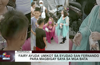 ‘FAIRY AYUDA’ umikot sa Syudad San Fernando para magbigay saya sa mga bata