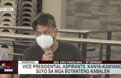 Vice Presidential aspirants, kanya-kanyang suyo sa mga botanteng Kabalen