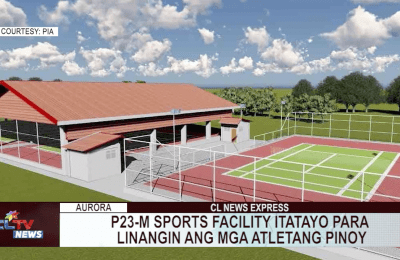 P23-M sports facility itatayo para sa pagsasanay ng mga atleta