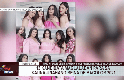 13 kandidata maglalaban para sa kauna-unahang Reina de Bacolor 2021