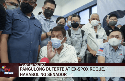 Pangulong Duterte at Ex-Spox Roque, hahabol ng senador