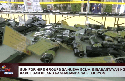 Gun for hire groups sa Nueva Ecija, binabantayan ng kapulisan bilang paghahanda sa eleksyon