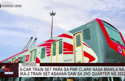 8-car train set para sa PNR Clark nasa Manila na, ika-2 train set asahan daw sa 2nd quarter ng 2022