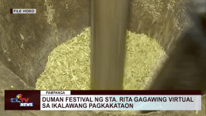 Duman Festival ng Sta. Rita gagawing virtual sa ikalawang pagkakataon