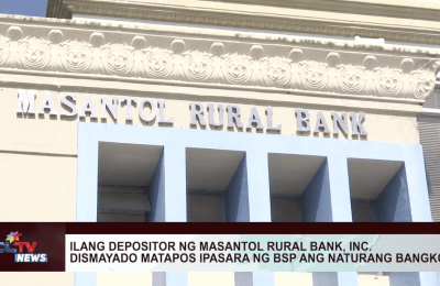 Ilang depositor ng Masantol Rural Bank, inc. dismayado matapos ipasara ng bsp ang naturang bangko