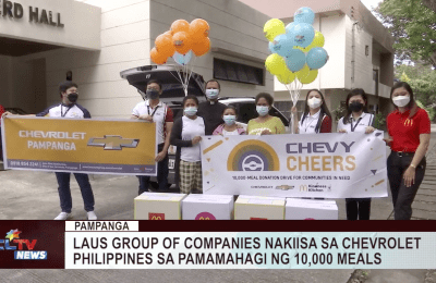 Laus Group of Companies nakiisa sa Chevrolet Philippines sa pamamahagi ng 10,000 meals