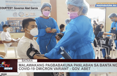 Malawakang pagbabakuna panlaban sa banta ng COVID-19 Omicron variant — Gov. Abet