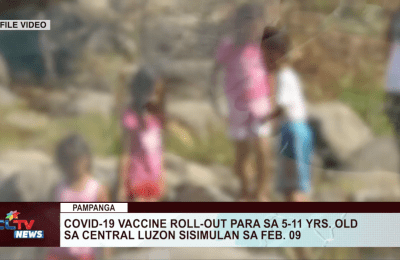 COVID-19 vaccine roll-out para sa 5-11 yrs. old sa Central Luzon sisimulan sa Feb. 09 | CLTV News Clip