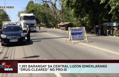 1,993 barangay sa Central Luzon idineklarang “drug-cleared” ng PRO-III | CLTV News Clip