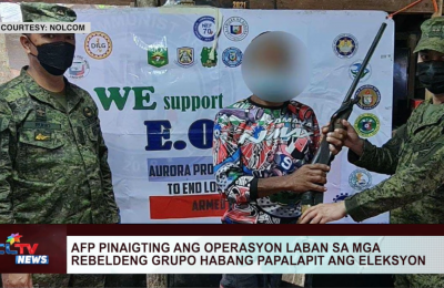 AFP pinaigting ang operasyon laban sa mga rebeldeng grupo habang papalapit ang eleksyon | CLTV News Clip