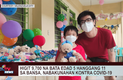 Higit 9,700 na bata edad 5 hanggang 11 sa bansa, nabakunahan kontra COVID-19 | CLTV News Clip