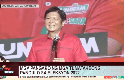 Alamin ang mga pangako ng mga tumatakbong pangulo sa Eleksyon 2022 | CLTV News Clip