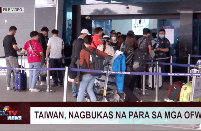 Nagbukas na para sa mga OFW ang Taiwan | CLTV News Clip