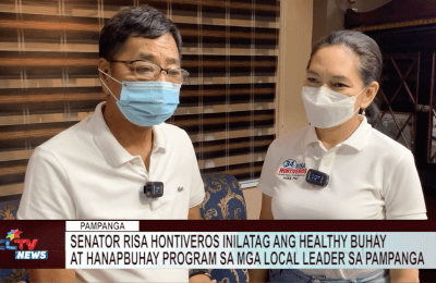 Senator Risa Hontiveros inilatag ang pagsulong ng healthy buhay at hanapbuhay program sa mga local leader sa Pampanga | CLTV News Clip