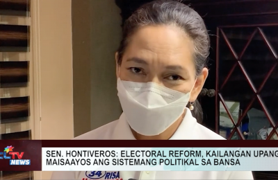 Sen. Hontiveros: electoral reform, kailangan upang maisaayos ang sistemang pampulitika sa bansa | CLTV News Clip