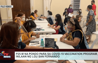 P25-M na pondo para sa COVID-19 vaccination program, inilaan ng LGU San Fernando | CLTV News Clip