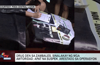 Drug den, sinalakay ng mga awtoridad; apat na suspek, arestado sa operasyon | CLTV News Clip