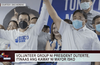 Volunteer group ni Pangulong Duterte, sinuportahan si Mayor Isko Moreno para presidente | CLTV News Clip