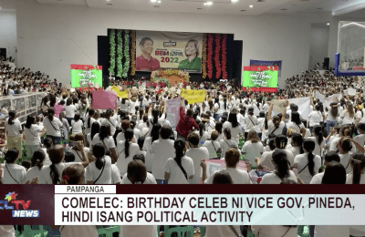 Birthday celebration ni Vice Gov. Pineda, hindi raw isang political activity sa kabila ng pagdalo ng Uniteam ayon sa COMELEC | CLTV News Clip