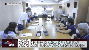 City gov’t ng San Fernando naglaan ng P1-M para sa Alay Lakad Foundation, 65 kabataan layong mabigyan ng edukasyon