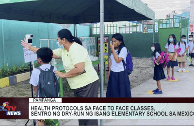 Health protocols sa face to face classes, sentro ng dry-run ng isang elementary school sa Mexico | CLTV News Clip