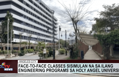 Face-to-face classes sisimulan na sa ilang engineering programs sa Holy Angel University | CLTV News Clip