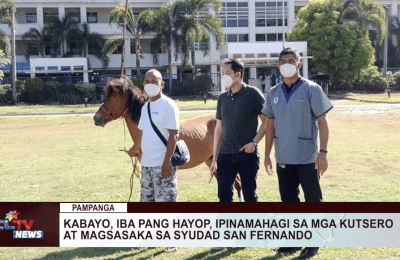 Kabayo, iba pang hayop, ipinamahagi sa mga kutsero at magsasaka sa Syudad San Fernando | CLTV News Clip