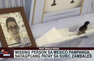 Missing person sa Mexico Pampanga, natagpuang patay sa Subic Zambales | CLTV News Clip