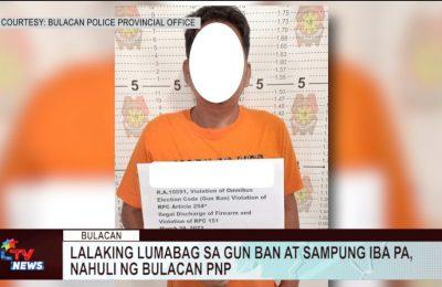 Lalaking lumabag sa gun ban at sampung iba pa, nahuli ng Bulacan PNP