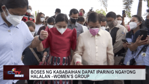 Boses ng kababaihan dapat iparinig ngayong halalan –women’s group